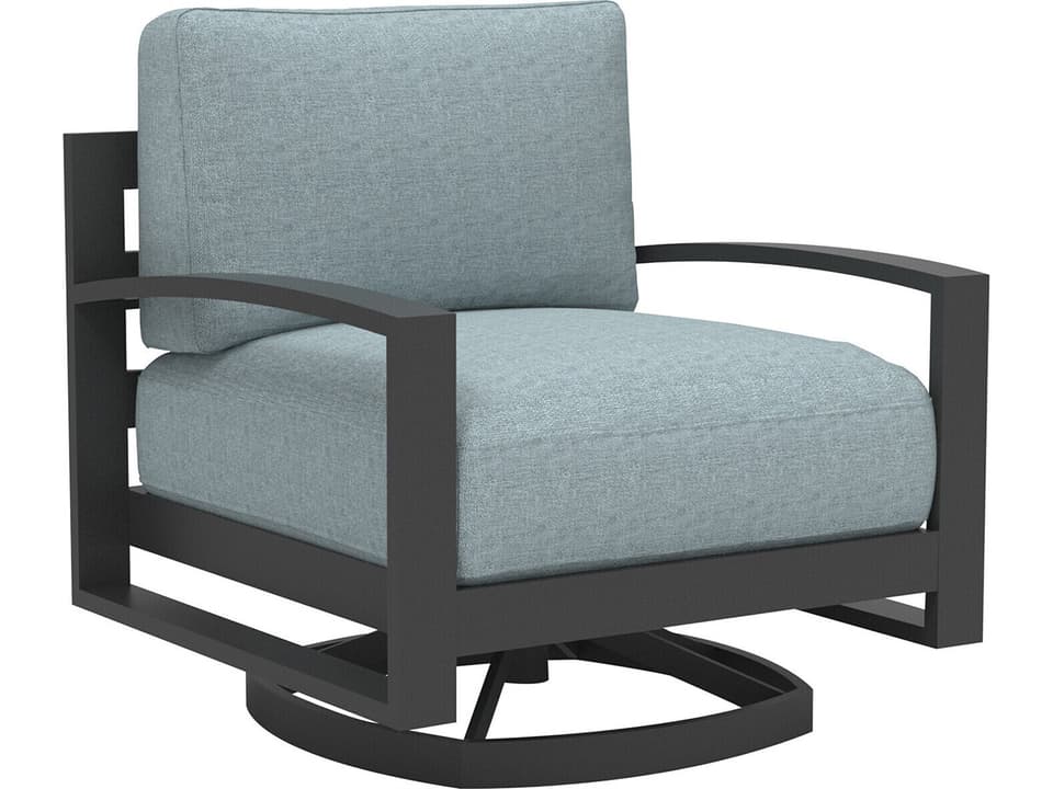 Bonavista Arch Arm Aluminum Swivel Rocker Lounge Chair