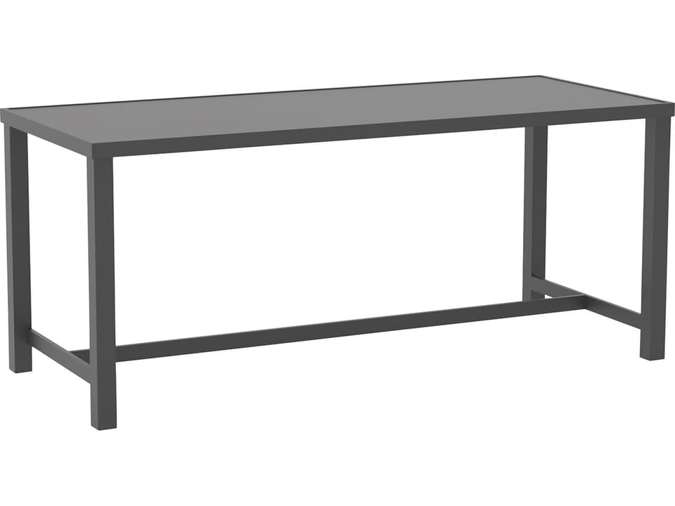 Bonavista 84-Inch Aluminum Slat Top Counter Table