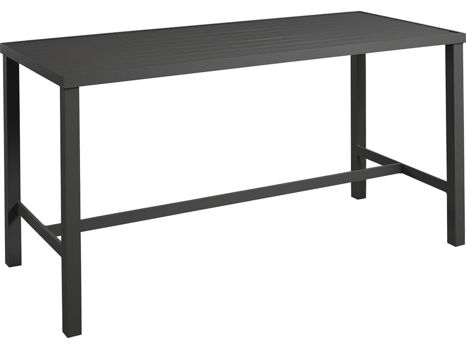 Bonavista 84 Inch Rectangular Bar Table with Slat Top
