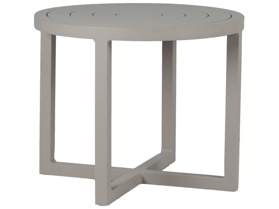 Contempo 24 Inch Round Aluminum End Table