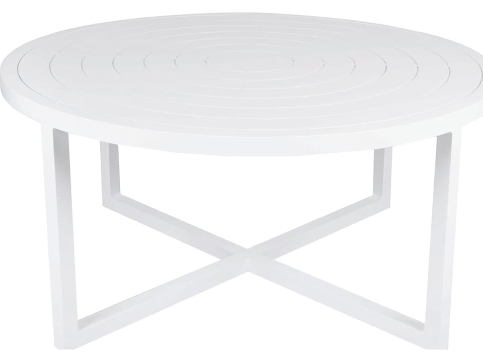 Contempo 42-Inch Round Aluminum Coffee Table