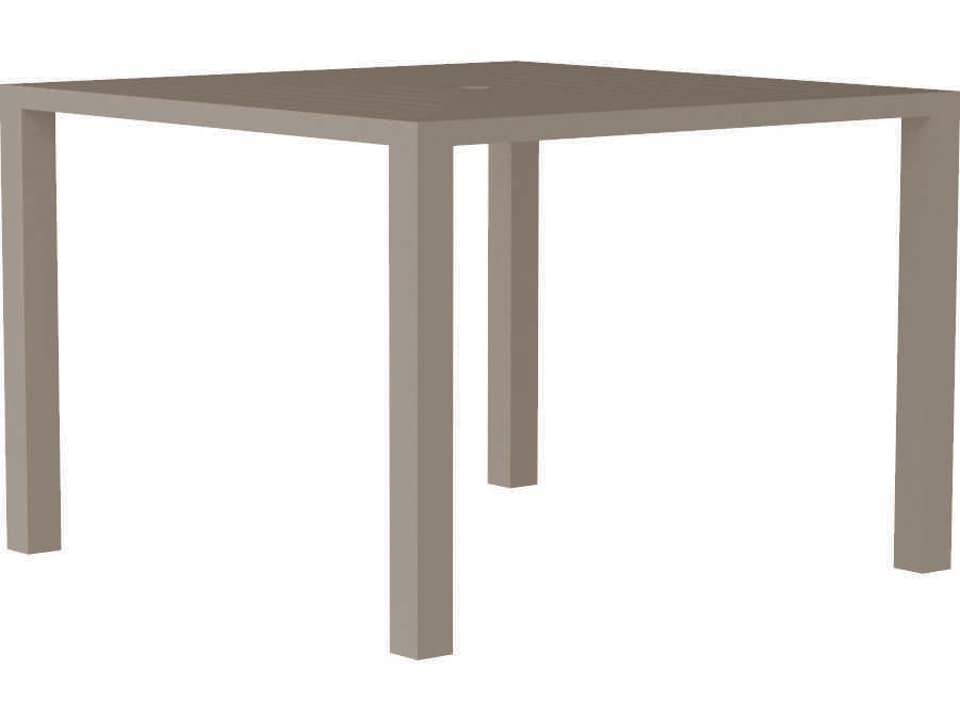 Contempo 42-Inch Square Aluminum Dining Table
