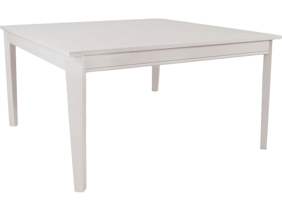 Santa Rosa 41-Inch Square Aluminum Dining Table with Umbrella Hole
