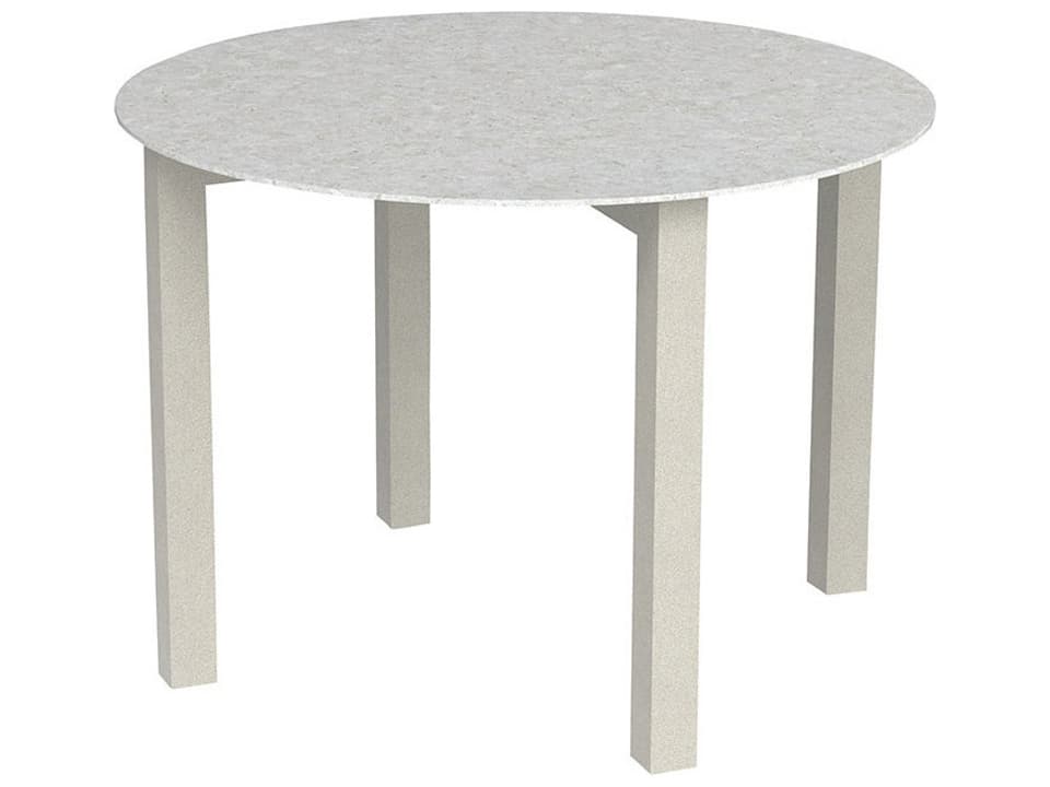 Jasper 42-Inch Round Dining Table with Dekton Composite Stone Top