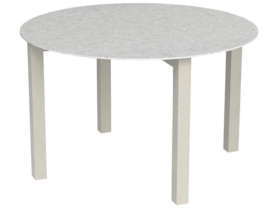 Jasper 48-Inch Round Dining Table with Dekton Composite Stone Top