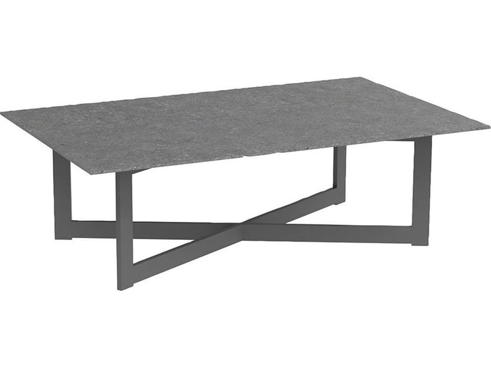 Fulton 48-Inch x 30-Inch Rectangular Coffee Table with Dekton Stone Top