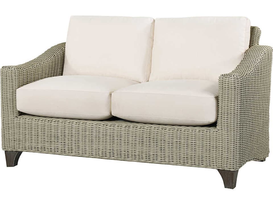 Requisite Wicker Loveseat with WeatherMaster Cushions