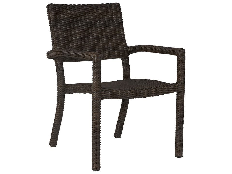 Grainger Wicker Dining Arm Chair in Bridle