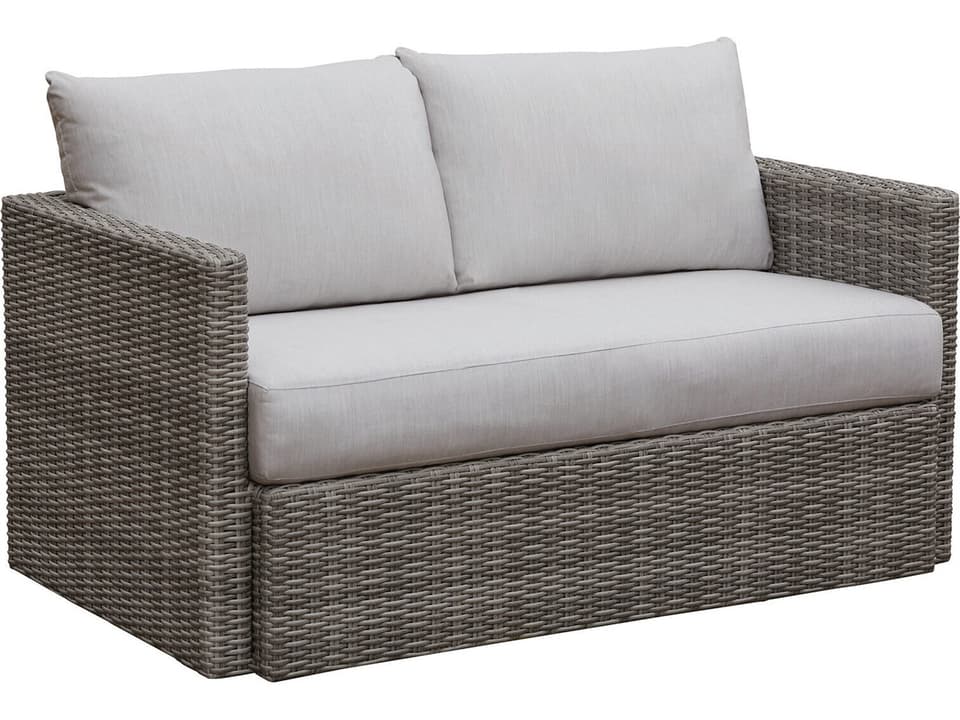 Ashford Loveseat in Heathered Grey Wicker