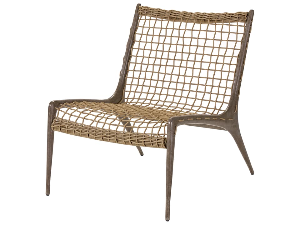 Hemingway Gunmetal Cast Aluminum Occasional Chair