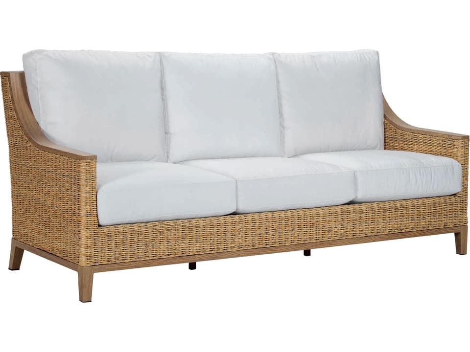 Hemmingway Loggia Honey Wicker Patio Sofa