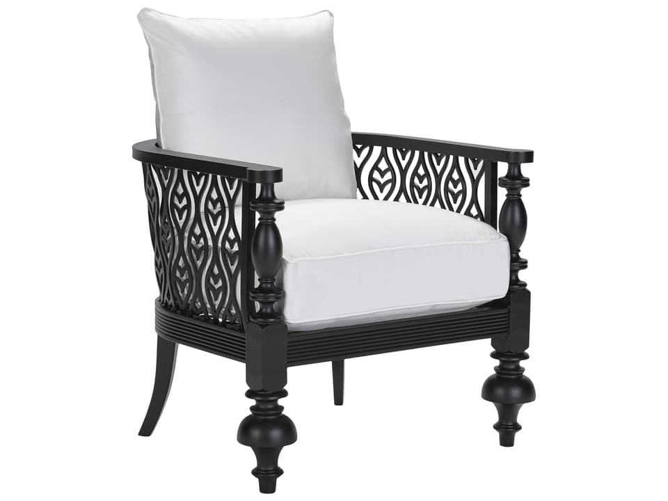 Hemingway Islands Cast Aluminum Accent Chair in Black Truffle