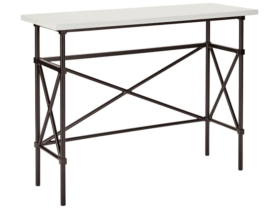 Langham Rectangular Counter Bar Console Table in Dark Bronze