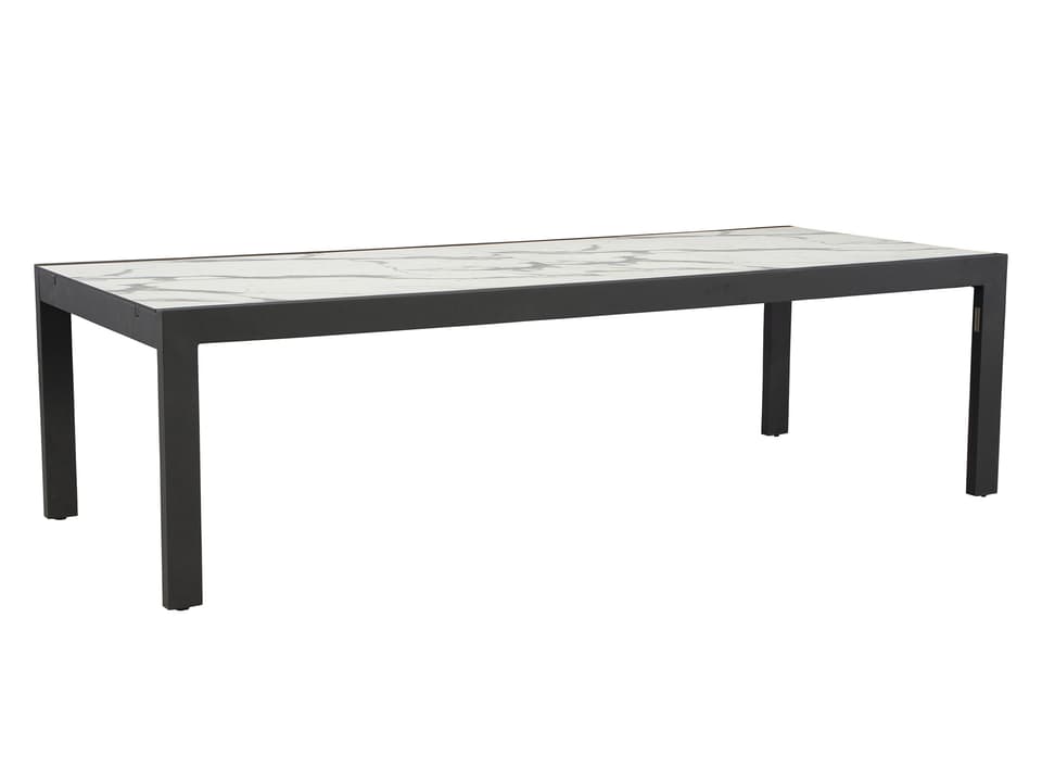 Palisades Extendable Rectangular Faux Stone Top Dining Table