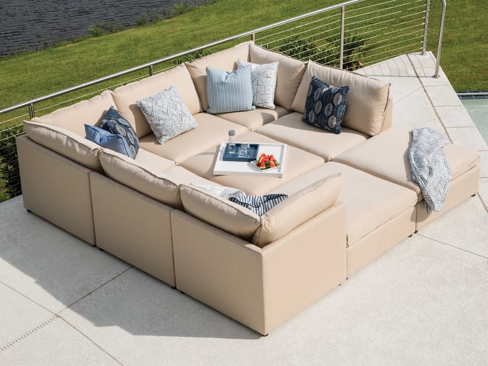 Colson Fabric Sectional Outdoor Lounge Set