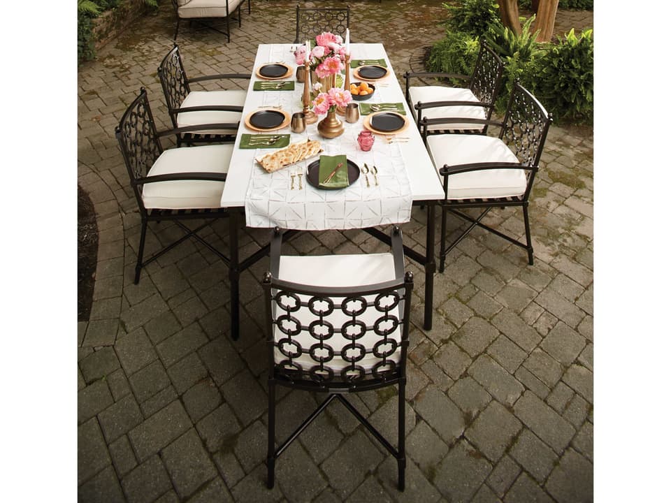 Langham Aluminum Outdoor Patio Dining Set