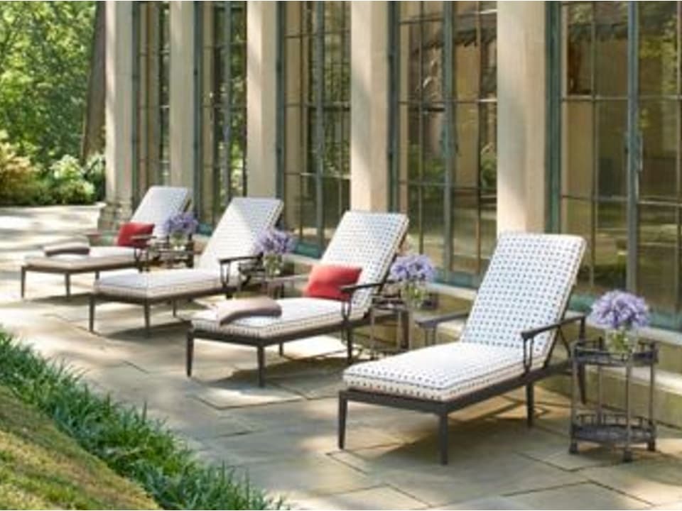 Winterthur Estate Aluminum Cushion Outdoor Patio Lounge Set