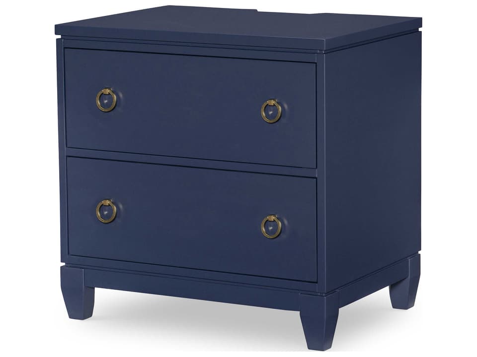 Summerland 2-Drawer Nightstand in Inkwell Blue