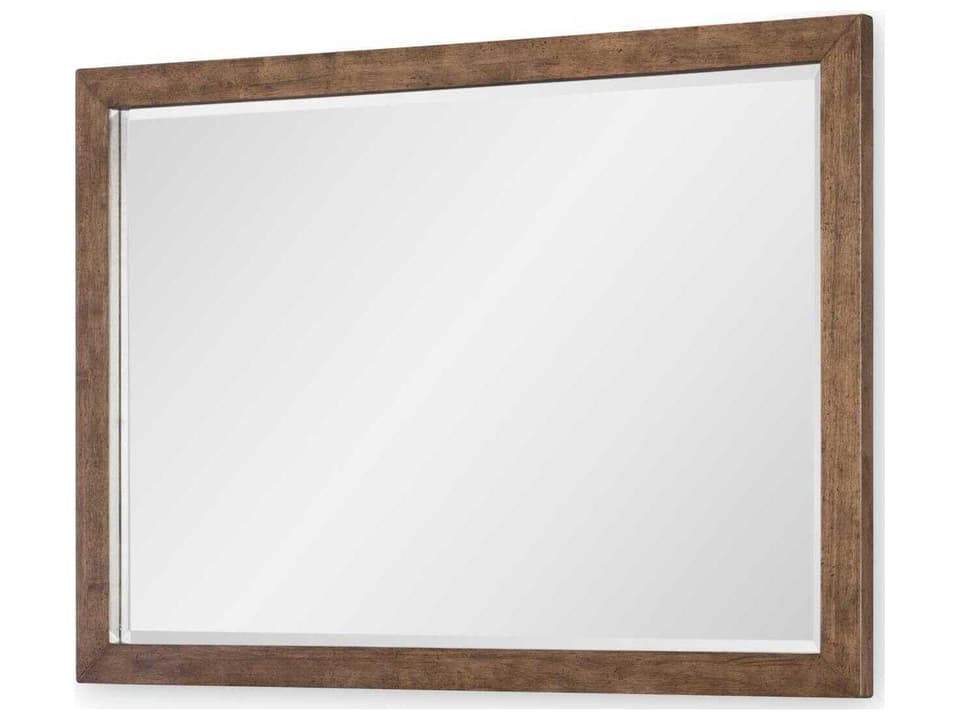 Artisans Place Rectangular Dresser Mirror Vintage Pine Ironwood Finish