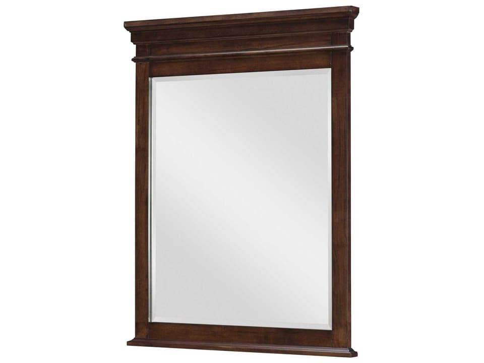 Canterbury 2.0 Dresser Mirror in Warm Cherry Finish