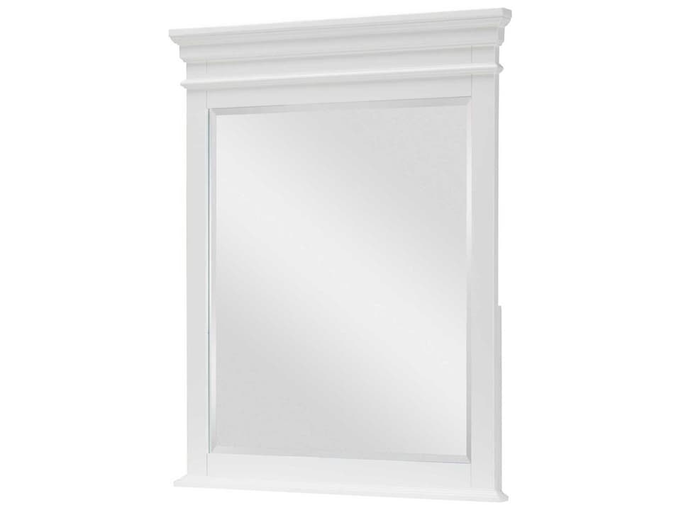 Canterbury 2.0 Rectangular Dresser Mirror in Natural White