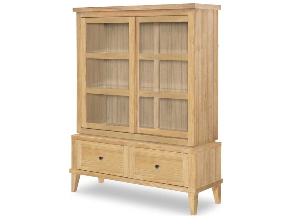 Trisha Yearwood XXX's and OOO's Amber Display Cabinet with Sliding Glass Doors