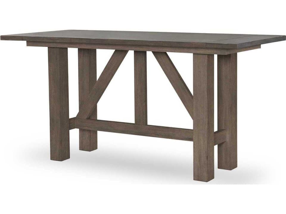 XXXs And OOOs Rectangular Counter Height Dining Table in Cocoa