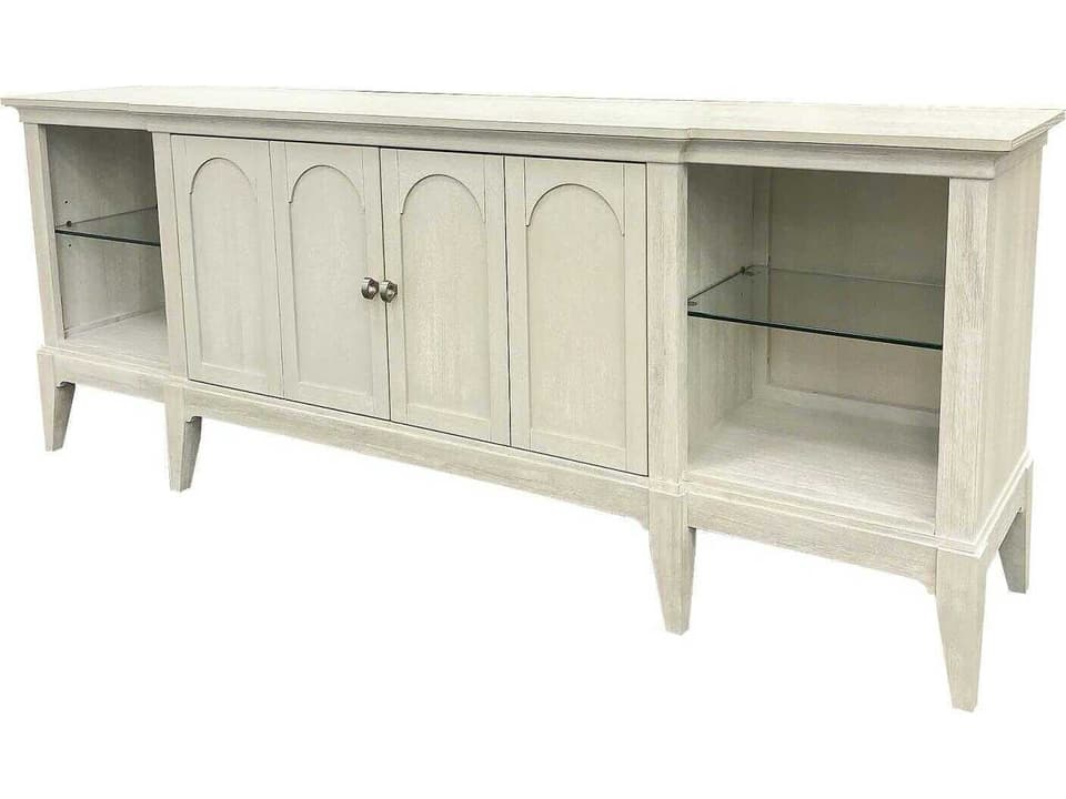 Harmony 82-Inch Media Console in Prelude Frost Hardwood and Ash