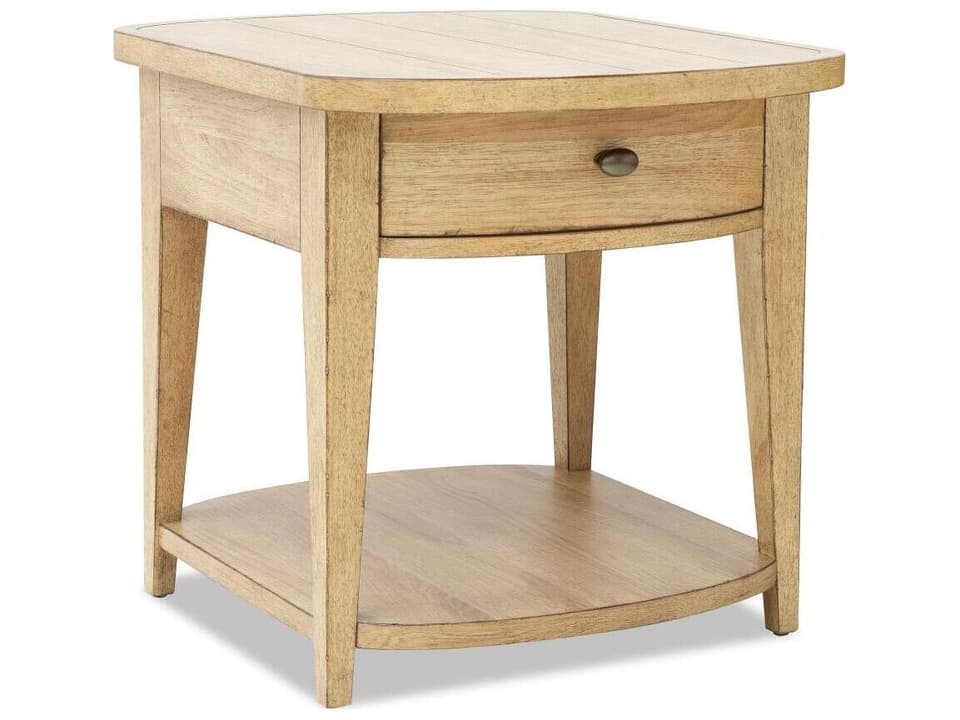 Today's Traditions Rectangular Wood Natural Hickory End Table