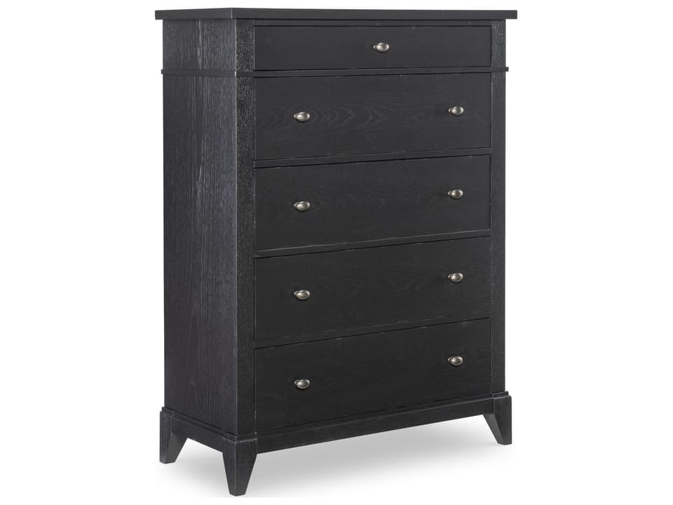 Case & Canvas Corpus 5-Drawer Tall Chest  Denim Blue Modern Storage |  LuxeDecor