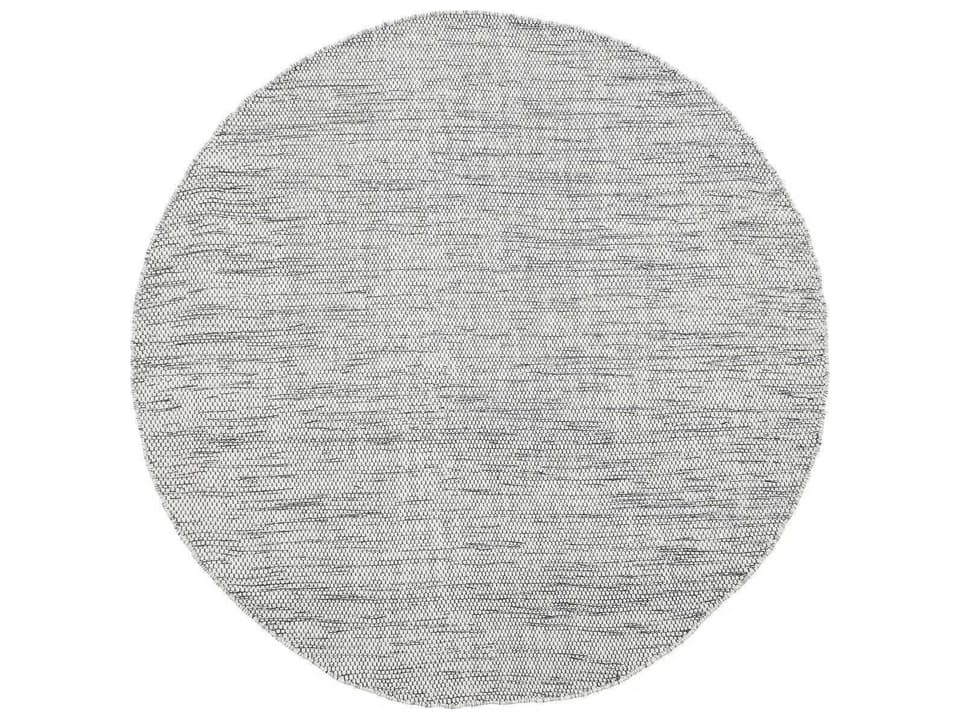 Adonic Mist Hand-Woven Indoor Outdoor Round Rug in Mixed