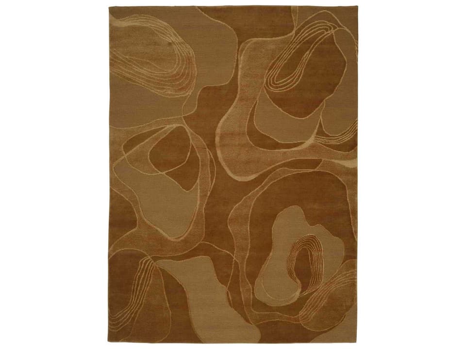 Aquaverse Abstract Hand-Knotted Area Rug