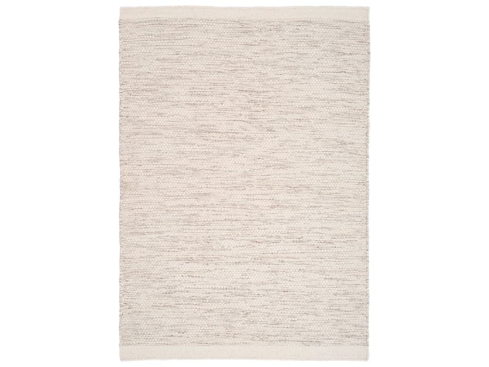 Asko Handwoven Wool Blend Area Rug in Off-White