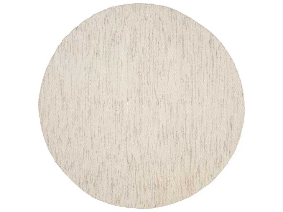 Asko Hand-Woven Wool and Cotton Area Rug Off-White