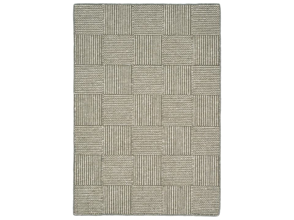 Chess Geometric Hand-Woven Area Rug in Moss
