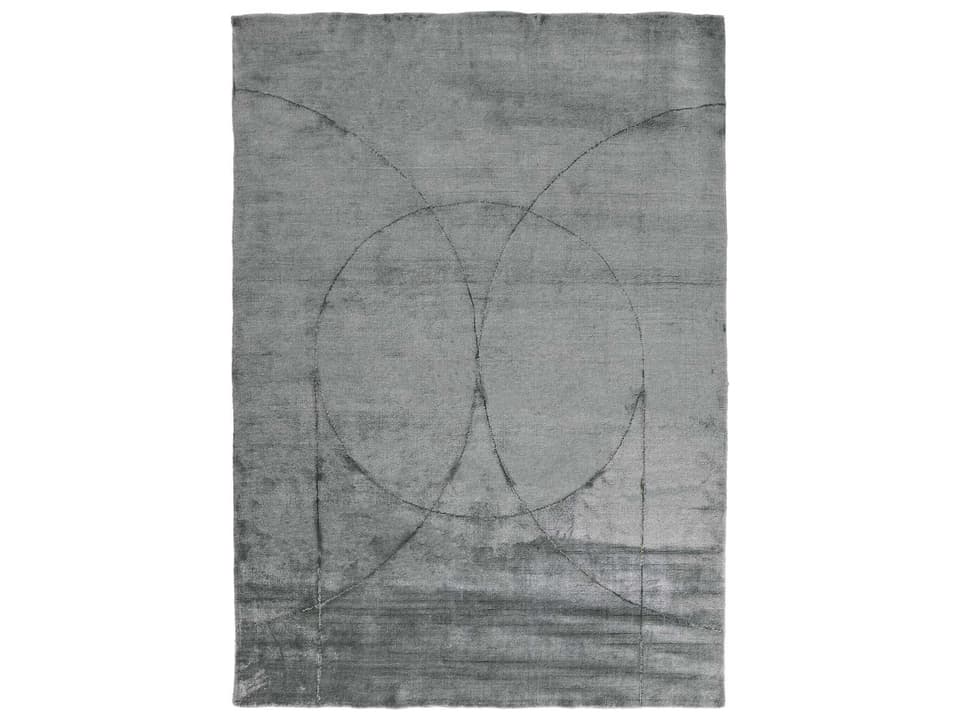 Circulus Grey Loom-Knotted Wool and Viscose Area Rug