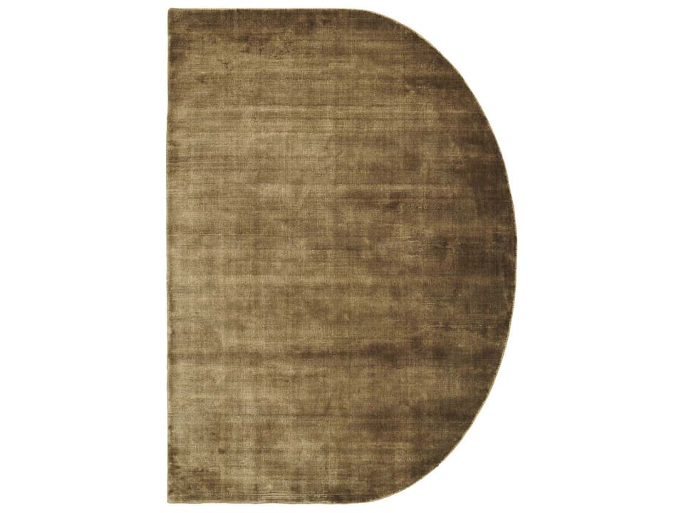 Duetto Hand-Woven Viscose Area Rug in Ochre