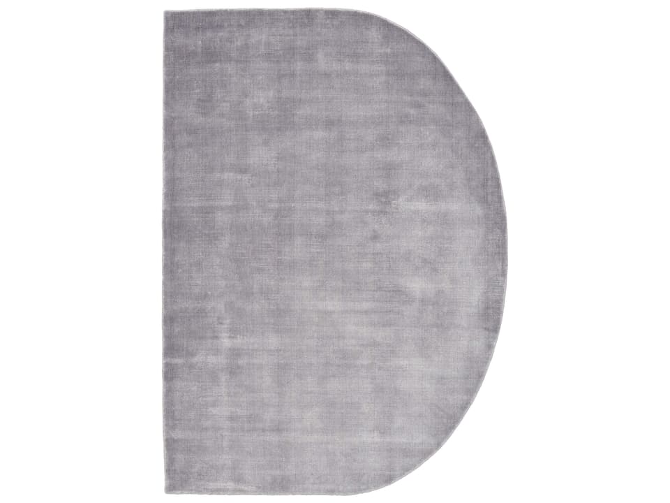Duetto Silver Area Rug Hand-Woven Viscose