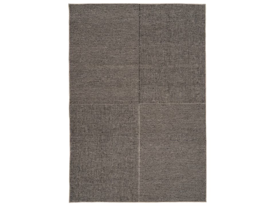 Kent Geometric Hand-Woven Area Rug in Stone