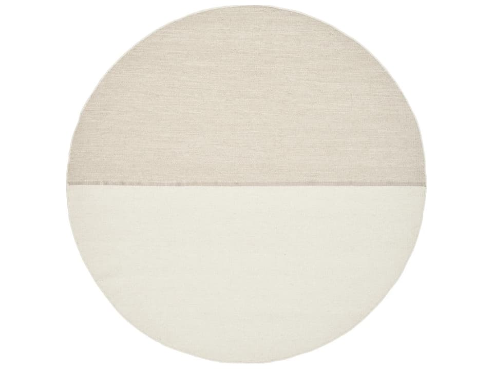 Magnetize Round Rug Two Tone Beige