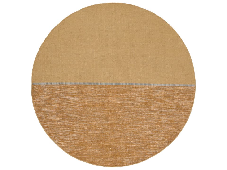 Magnetize Ochre Hand-Woven Wool Blend Area Rug