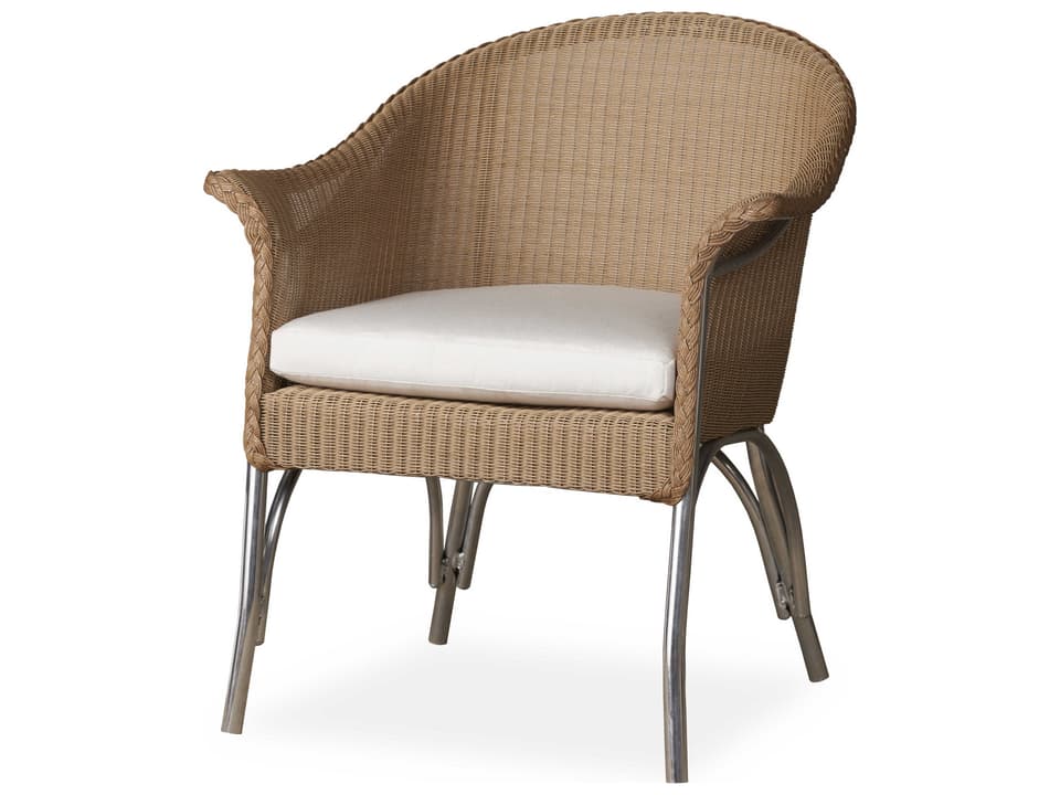 All Seasons Outdoor Wicker Lounge Chair with Cushion