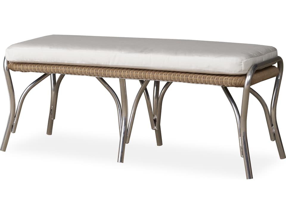 All Seasons Lloyd Loom Large Outdoor Ottoman