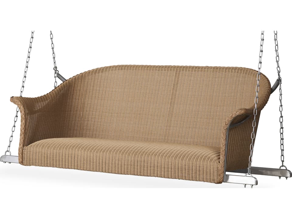 All Seasons Settee Swing with Padded Seat for Outdoor