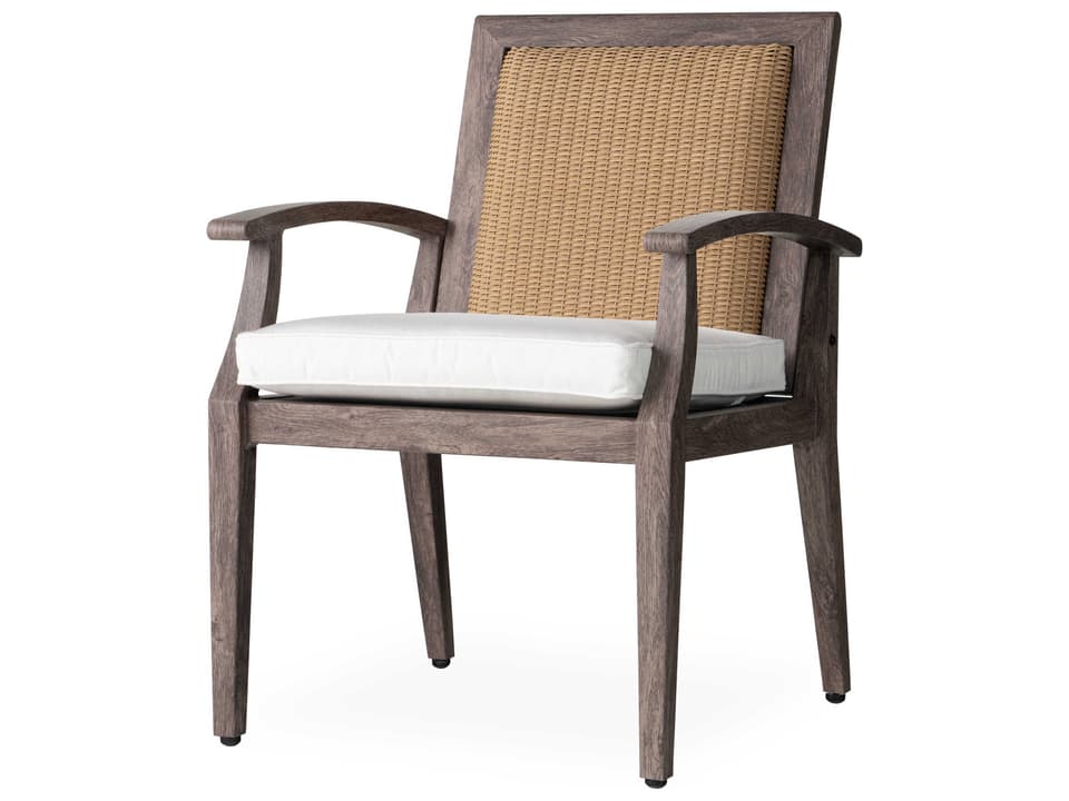 Frontier Aluminum Lloyd Loom Dining Arm Chair