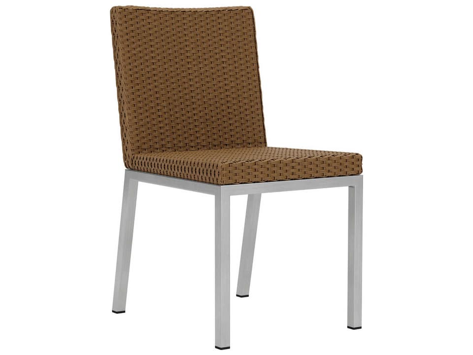 Elements Armless Outdoor Dining Side Chair All-Weather Wicker