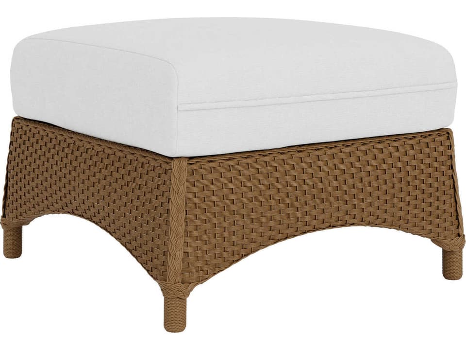 Mandalay Lloyd Loom Wicker Outdoor Ottoman