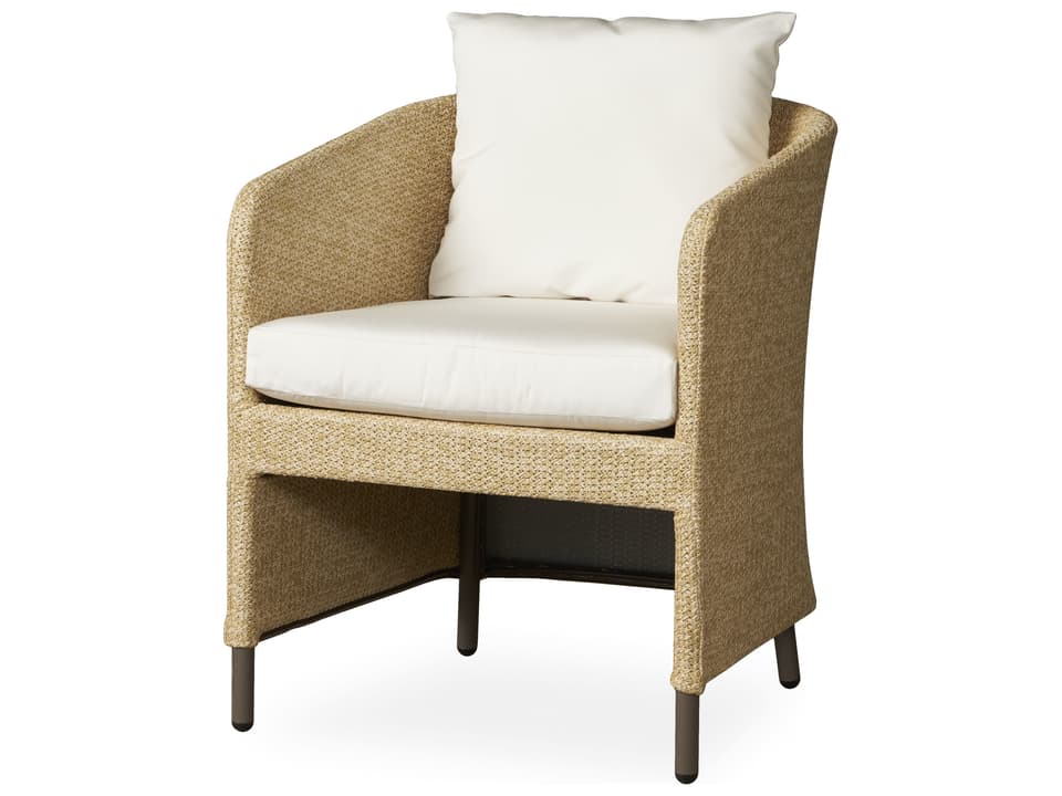 Verona Wheat Textilene Wicker Dining Arm Chair