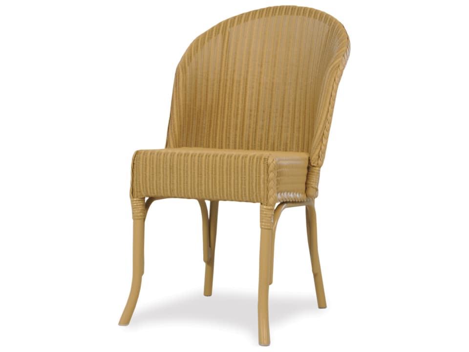 Round Back Lloyd Loom Wicker Dining Side Chair