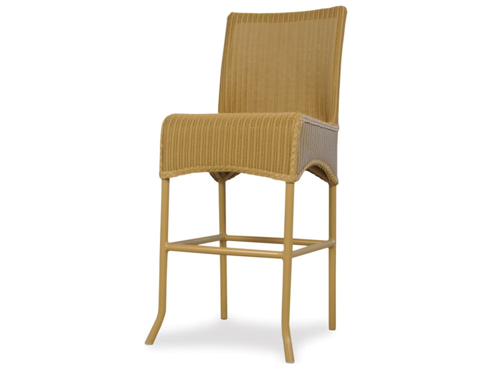 Wicker Back Bar Stool